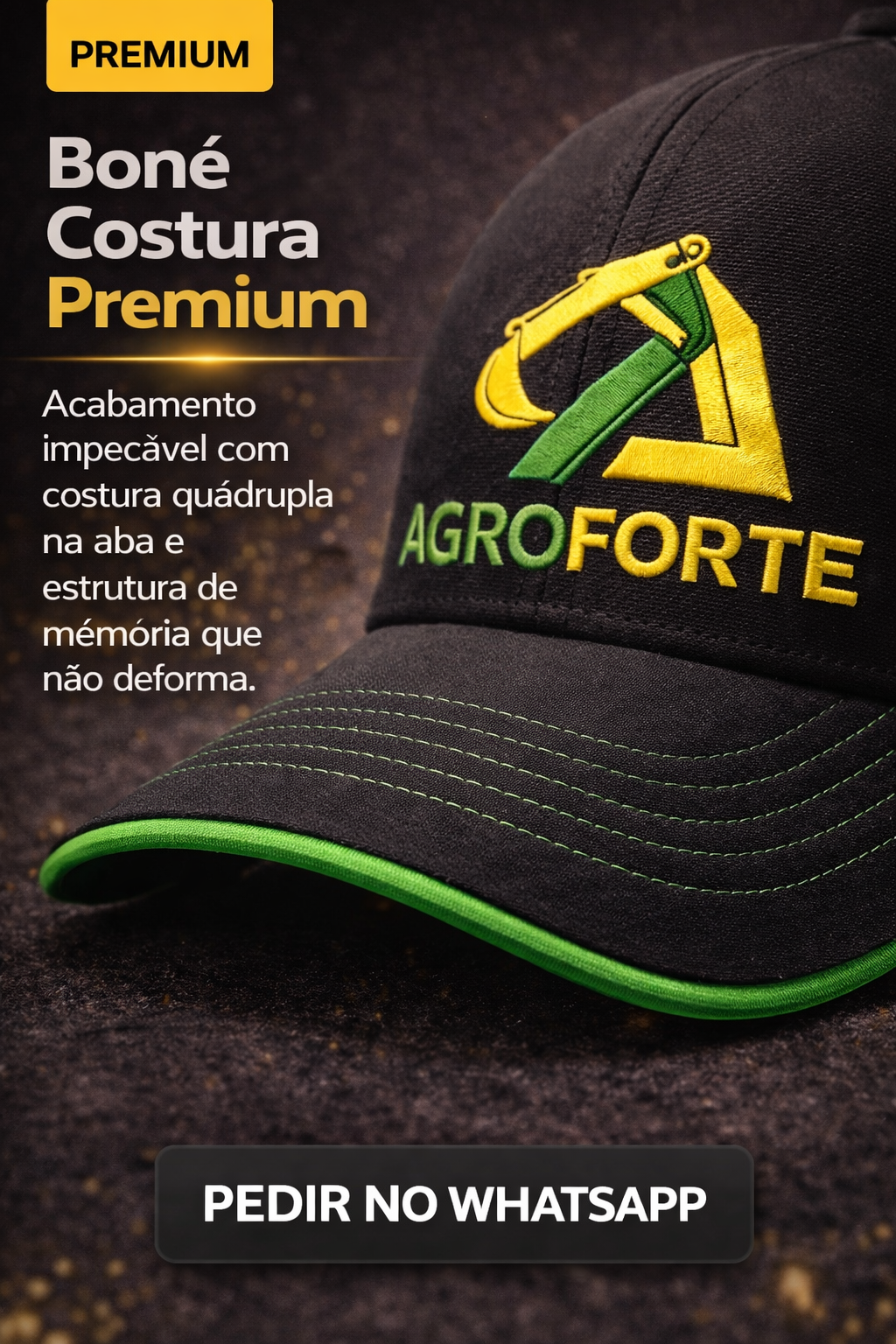 Boné Costura Premium